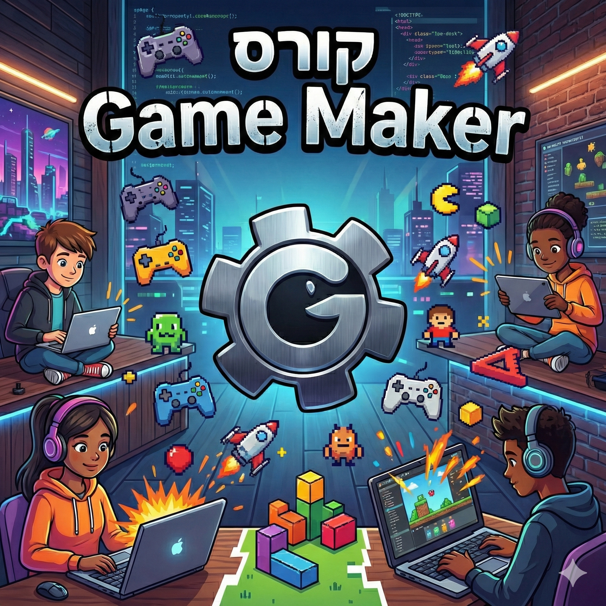 סדנת פיתוח משחקים ב-GameMaker - פסח 2026